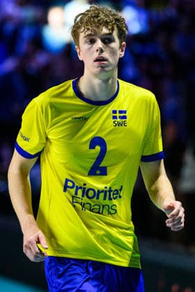 260910 Joel Andersson of Sweden during the CEV EuroVolley 2026 group stage volleyball match between Italy and Sweden on September 10, 2026 in Naples. Photo: Domenico Cippitelli BILDBYRAN COP 18 XY0128 volleyboll volleyball volleyboll-em italien sverige cev eurovolley 2026 italy sweden bbeng em Copyright: DomenicoxCippitelli BB260910BB856