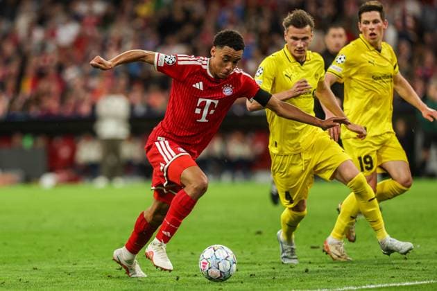 September 10, 2026, Munich, Germany: Jamal Musiala (Bayern Munich) and Odin Bjortuft (Bodo Glimt) seen during UEFA Champions League 2026 2027 match between Bayern Munich and Bodo Glimt. Munich Germany - ZUMAs197 20260910_aaa_s197_357 Copyright: xGrzegorzxWajdax