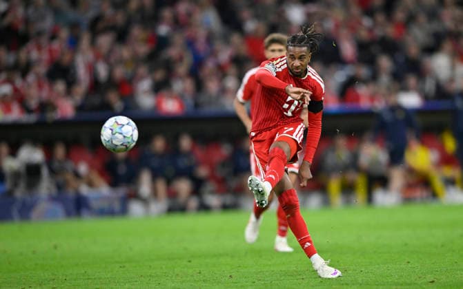TOR zum 4:0 Michael Olise FC Bayern Muenchen FCB (17) Torschuss Aktion Torchance FC Bayern Muenchen FCB vs Bodoe Glimt 10.09.2026 DFL REGULATIONS PROHIBIT ANY USE OF PHOTOGRAPHS AS IMAGE SEQUENCES AND OR QUASI-VIDEO FC Bayern Muenchen FCB vs Bodoe Glimt