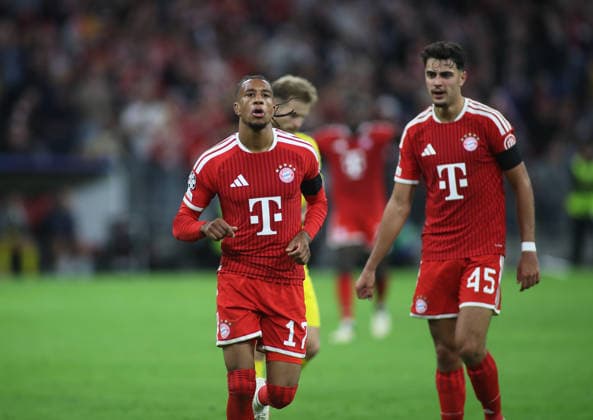 Fussball, Herren, Champions League, Saison 2026 2027, FC Bayern München - FK Bodö Glimt, 1.Spieltag, Allianz Arena 4:0 durch Michael Olise (FC Bayern München) Tor, Jubel