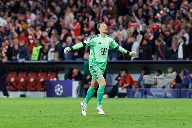 Manuel Neuer (1, FC Bayern München) Tor zum 3 : 0 beim Spiel zwischen FC Bayern München v FK Bodo Glimt, Fussball, Herren, UEFA Champions League, 2026 2027, 1.Spieltag am 10.09.2026 in München, Allianz Arena. Bayern Deutschland