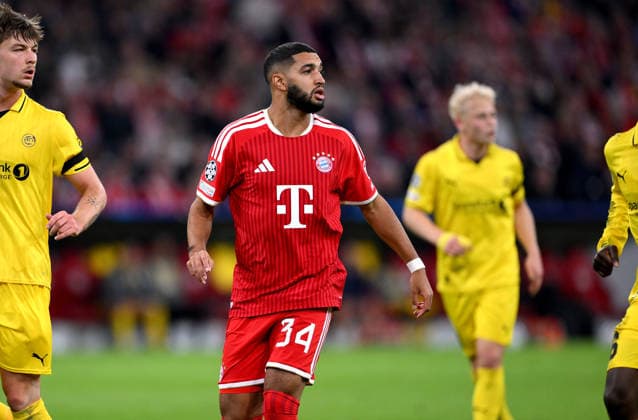 FUSSBALL CHAMPIONS LEAGUE SAISON 2026 2027 Vorrunde 1. Spieltag 10.09.2026 FC Bayern Muenchen - FK Bodoe Glimt Ismael Saibari (FC Bayern Muenchen)