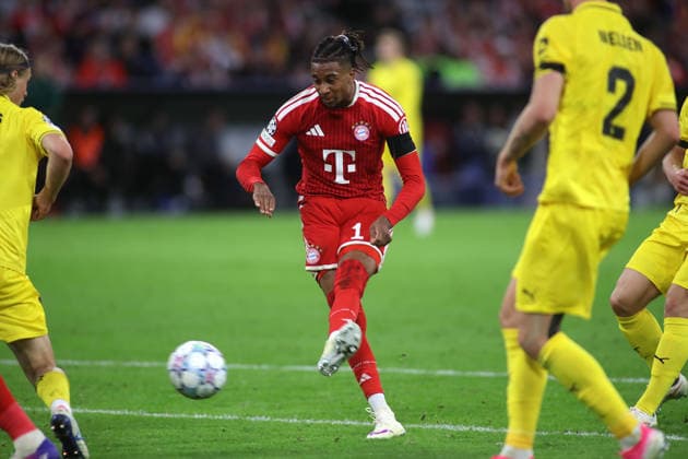 Fussball, Herren, Champions League, Saison 2026 2027, FC Bayern München - FK Bodö Glimt, 1.Spieltag, Allianz Arena 5:0 durch Michael Olise (FC Bayern München) Tor