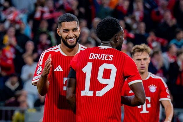 UEFA Champions League, 1. Spieltag, FC Bayern München vs. Bodo Glimt am 10.09.2026 Tor zum 3:0 durch Alphonso Davies hier mit Alphonso Davies Harry Kane Copyright: xBahhoxKarax