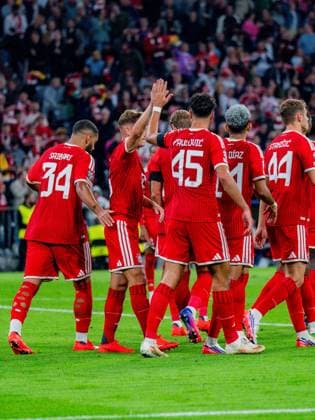UEFA Champions League, 1. Spieltag, FC Bayern München vs. Bodo Glimt am 10.09.2026 Tor zum 3:0 durch Alphonso Davies hier mit Alphonso Davies Harry Kane Joshua Kimmich Saibari Aleksandar Pavlovic Josip Stanisic Luis Diaz Copyright: xBahhoxKarax