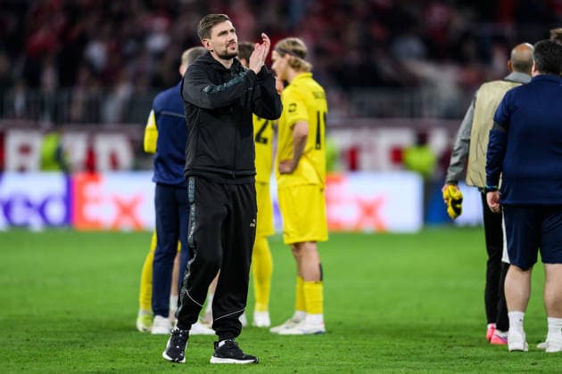 260910 Goalkeeper Nikita Haikin of Bodo Glimt after the UEFA Champions League football match between Bayern München and Bodo Glimt on September 10, 2026 in Munich. Photo: Marius Simensen BILDBYRAN COP 238 MM0073 bbeng football fotball fotboll soccer uefa champions league mesterligaen bodo glimt bayern münchen Copyright: MARIUSxSIMENSEN BB260910ZV001