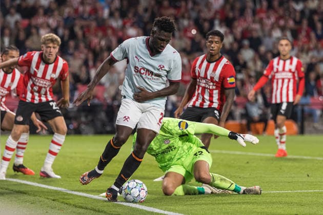 Lassina Traore seen during UEFA Champions League 26 27 League Phase - Matchday 1 match between teams of PSV Eindhoven and FC Shakhtar Donetsk (Jan Borys Ball Raw Images) Eindhoven Philips Stadion Netherlands Copyright: xJanxBorysx janborys_psv_shakhtar_2627-142