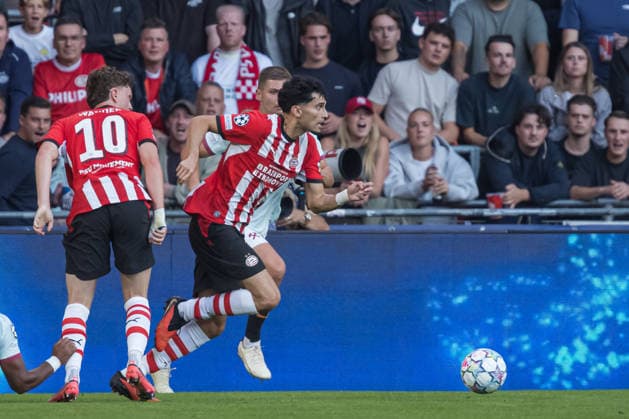 Ricardo Pepi seen during UEFA Champions League 26 27 League Phase - Matchday 1 match between teams of PSV Eindhoven and FC Shakhtar Donetsk (Jan Borys Ball Raw Images) Eindhoven Philips Stadion Netherlands Copyright: xJanxBorysx janborys_psv_shakhtar_2627-74
