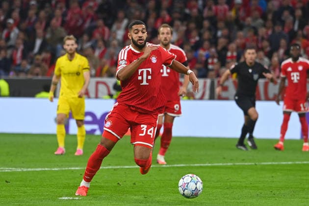 Ismael SAIBARI (Bayern Muenchen) am Ball,Aktion. Fussball Champions League,Saison 2026 27, Ligaphase FC Bayern Muenchen -Bodoe Glimt 5-0 am 10.09.2026.