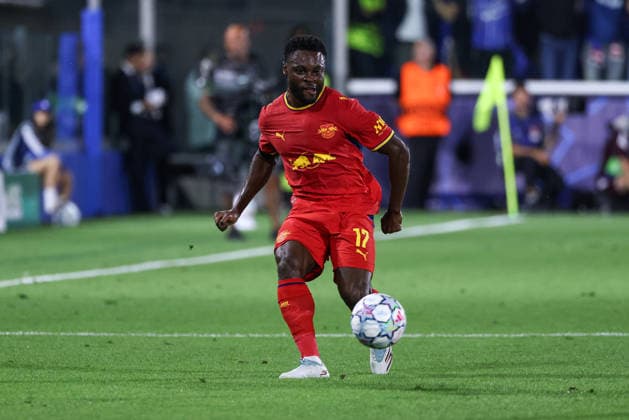 Como 1907 v RB Leipzig, UEFA Champions League, Como, Italy Como, Italy. 10th, September 2026. Ridle Baku (17) of RB Leipzig seen during the UEFA Champions League match between Como 1907 and RB Leipzig at Sinigaglia Stadium in Como. Italy, Como  Copyright: xGonzalesxPhoto StefanoxNicolix