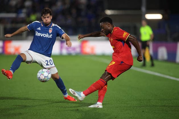 SOCCER - UEFA Champions League - Como 1907 vs. RB Leipzig Photo by IPA ABACAPRESS.COM88372427 - Ridle Baku of RB Leipzig and Martin Baturina of Como 1907 during the 2026–27 UEFA Champions League soccer match between Como 1907 and RB Leipzig on September 10, 2026, at Giuseppe Sinigaglia Stadium in Como, Italy. Photo by Nderim KACELI Como Italy  Copyright: xIPAxSport ABACAx