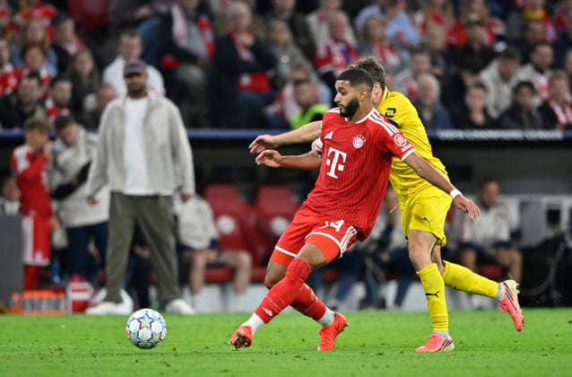 Ismael Saibari FC Bayern Muenchen FCB (34) Aktion am Ball FC Bayern Muenchen FCB vs Bodoe Glimt 10.09.2026 DFL REGULATIONS PROHIBIT ANY USE OF PHOTOGRAPHS AS IMAGE SEQUENCES AND OR QUASI-VIDEO FC Bayern Muenchen FCB vs Bodoe Glimt