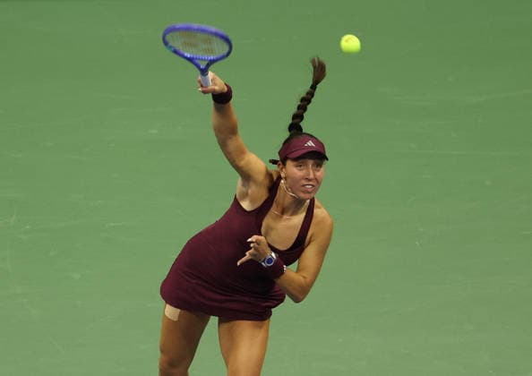 September 10, 2026, New York City, New York, USA: JESSICA PEGULA of USA during the match against A. Sabalenka in the semifinals of Grand Slam tournament US Open. New York, USA. New York City USA - ZUMAc278 20260910_zsp_c278_004 Copyright: xMarcinxCholewinskix