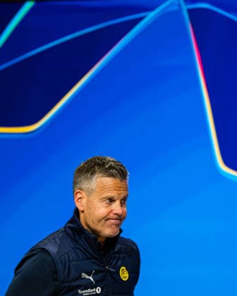 260910 Head coach Kjetil Knutsen of Bodo Glimt at a press conference, PK, Pressekonferenz after the UEFA Champions League football match between Bayern München and Bodo Glimt on September 10, 2026 in Munich. Photo: Marius Simensen BILDBYRAN COP 238 MM0073 bayern münchen bbeng bodo glimt football fotball fotboll mesterligaen soccer uefa champions league Copyright: MARIUSxSIMENSEN BB260910ZP010