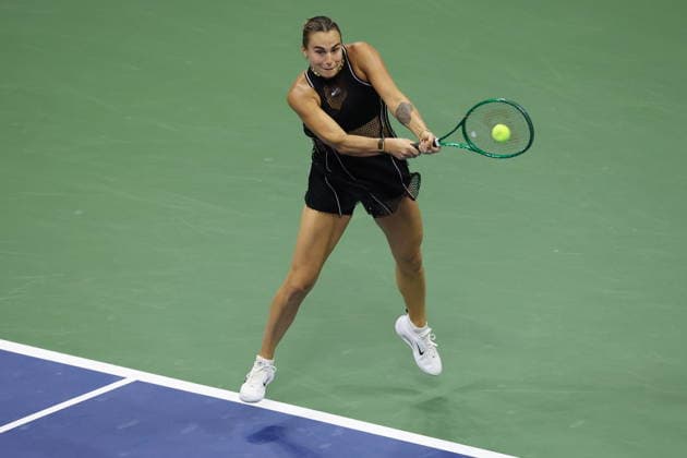 US Open tennis tournament - Day 12 Aryna Sabalenka of Belarus in action against Jessica Pegula of the USA during their Women s Singles Semifinals match of the US Open Tennis Championships at the USTA Billie Jean King National Tennis Center in Flushing Meadows, New York, USA, 10 September 2026. FLUSHING MEADOWS NEW YORK United States  Copyright: xBRIANxHIRSCHFELDx