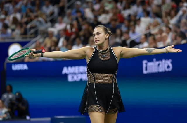 US Open tennis tournament - Day 12 Aryna Sabalenka of Belarus reacts while in action against Jessica Pegula of the USA during their Women s Singles Semifinals match of the US Open Tennis Championships at the USTA Billie Jean King National Tennis Center in Flushing Meadows, New York, USA, 10 September 2026. FLUSHING MEADOWS NEW YORK United States  Copyright: xCRISTOBALxHERRERA-ULASHKEVICHx