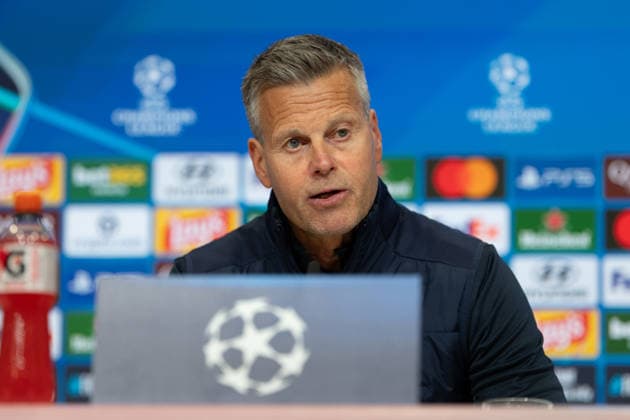 GER, Bavaria, Munich, Fussball, FC Bayern Muenchen - FK Bodo Glimt, at the Allianz Arena, Munich, Champions League, League phase, Matchday 1, September 10, 2026, from left: Kjetil Knutsen (FK Bodo Glimt, Trainer), im Portrait, Einzelbild, Freisteller, portrait, headshot, single image, cutout UEFA regulations prohibit any use of photographs as image sequences and or quasi-video, Copyright: HMB-Media MichaelxNibel
