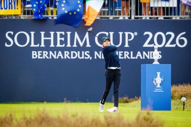 Cromvoirt , 11-09-2026 , Bernardus Golf , Solheim cup golf USA vs Europe , Friday Foursome morning session, picture shows Rose Zhang Solheim Cup  x206860678x Copyright: