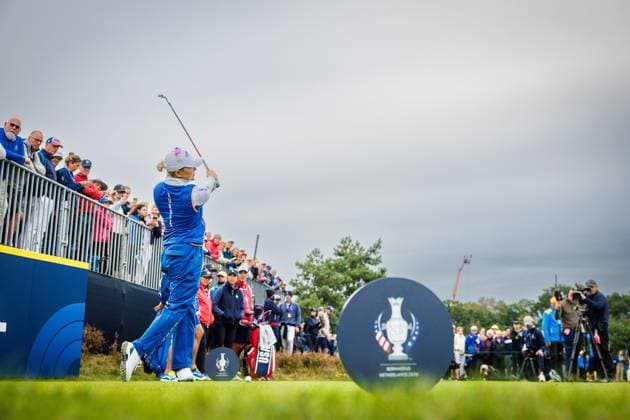 Cromvoirt , 11-09-2026 , Bernardus Golf , Solheim cup golf USA vs Europe , Friday Foursome morning session, picture shows Solheim Cup  x206860693x Copyright: