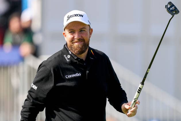 2026 Amgen Irish Open - Second Round, Trump International Golf Links, Doonbeg 11 9 2026 Shane Lowry celebrates after a birdie on the seventh Shane Lowry celebrates after a birdie on the seventh 11 9 2026  Copyright: xx BB3_1881_2