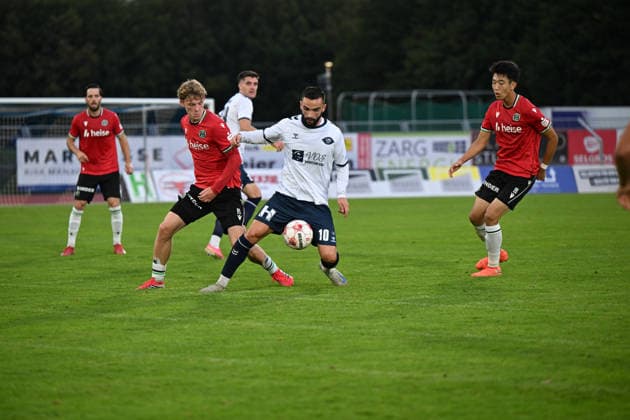 11.09.2026, GER, Fussball, Regionalliga Nord, 8.Spieltag, Saison 2026 2027, Oldenburg, Marschwegstadion, VfB Oldenburg vs Hannover 96 II (U23) Leon DEMAJ ( VfB Oldenburg 10 ) Oldenburg Marschwegstadion Niedersachsen Deutschland Copyright: xnordphotoxGmbHx xRojahnx