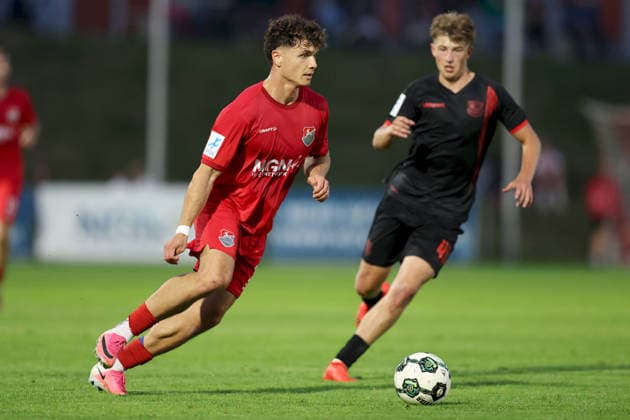 11.09.2026, Herren, Fussball, Saison 2026 2027, Regionalliga Bayern, 8. Spieltag: TSV Aubstadt - SpVgg Unterhaching Marcel Fischer ( 30, TSV Aubstadt) Sulzfeld Schulstadion Aubstadt (NGN Arena) Bayern Deutschland