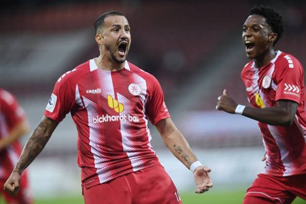 Jubel von Sercan Sararer (KSV Hessen Kassel 10) nach dem Treffer, Tor zum 2:0, Phiness Bonianga (KSV Hessen Kassel 11) (R), GER, KSV Hessen Kassel vs Kickers Offenbach, Fussball, Regionalliga Suedwest, Saison 2026-2027, 7. Spieltag, 11.09.2026, GER, Fussball, Regionalliga Suedwest - KSV Hessen Kassel vs Kickers Offenbach, 11.09.2026 Kassel Copyright: xRolandxSippelx-xEibner-Pressefotox EP_RSL
