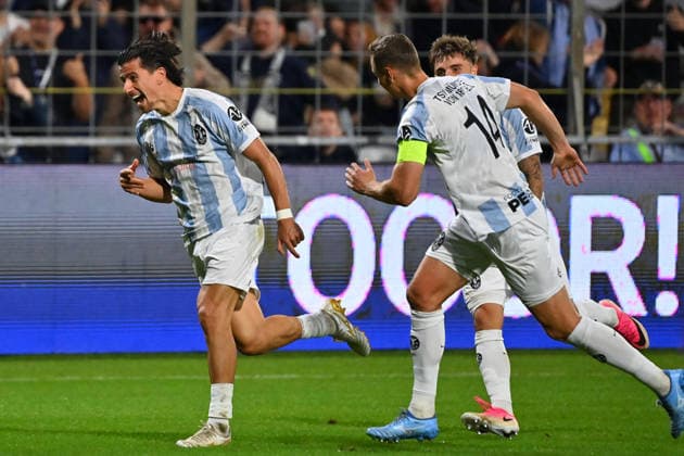 Torjubel Tunay DENIZ (TSV 1860 Muenchen), nach Tor zium 3-0, Jubel,Freude,Begeisterung,.Aktion. Fussball Regionalliga Bayern Saison 2026 2027,8.Spieltag TSV 1860 Muenchen - Schwaben Augsburg am 11.09.2026 in Muenchen GRUENWALDER STADION.