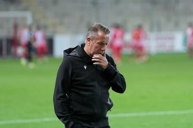 Markus Kauczinski (SV Sandhausen, Trainer), nachdenklich , Deutschland, Fussball, Regionalliga Südwest, 7.Spieltag, 2026 2027, SC Freiburg II vs. SV Sandhausen, 11.09.2026, Dreisamstadion, Freiburg Freiburg Dreisamstadion Baden-Wuerttemberg Deutschland Copyright: xArnexAmbergx