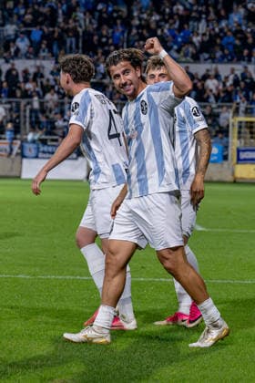 Tunay Deniz (TSV 1860 Muenchen, 36) bejubelt sein Tor zum 3:0 GER, TSV 1860 Muenchen vs. TSV Schwaben Augsburg, Fussball, Regionalliga Bayern, 8. Spieltag, Saison 2026 2027, 11.09.2026. (DFL DFB REGULATIONS PROHIBIT ANY USE OF PHOTOGRAPHS as IMAGE SEQUENCES and or QUASI-VIDEO). Foto: HMB Media Heike Feiner Copyright: HMBxMedia HeikexFeiner