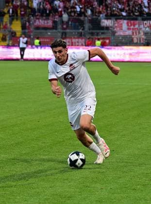 11.09.2026 xkhx Kassel, Auestadion Regionalliga Südwest Saison 2026 2027 KSV Hessen Kassel - Kickers Offenbach (OFC) Freisteller Nathan Doganay (22, OFC)