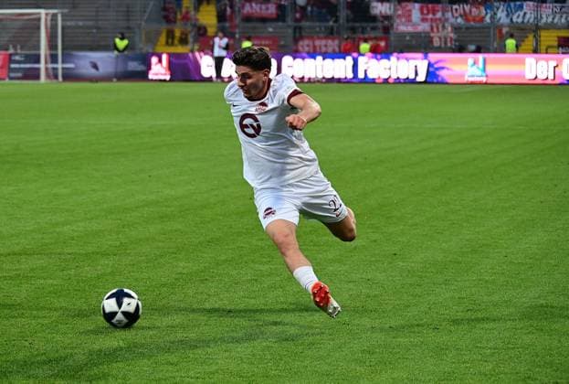 11.09.2026 xkhx Kassel, Auestadion Regionalliga Südwest Saison 2026 2027 KSV Hessen Kassel - Kickers Offenbach (OFC) Freisteller Nathan Doganay (22, OFC)
