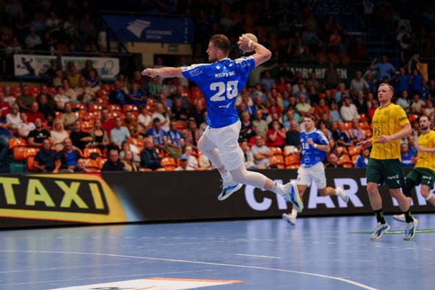 2. Handball-Bundesliga - 3. Spieltag: Dessau-Roßlauer HV 06 - VfL Eintracht Hagen Leon Ciudad Benitez (Dessau-Roßlauer HV 06, 20) beim Sprungwurf am 11.09.2026 in der Anhalt-Arena, Dessau-Roßlau (Sachsen-Anhalt) Dessau-Roßlau Anhalt-Arena Sachsen-Anhalt Deutschland *** German Handball Bundesliga, Matchday 3: Dessau Roßlauer HV 06 vs. VfL Eintracht Hagen, Leon Ciudad Benitez, Dessau Roßlauer HV 06, 20 on a jump shot on September 11, 2026, at the Anhalt Arena, Dessau-Roßlau, Saxony-Anhalt; Dessau-Roßlau, Anhalt Arena, Saxony-Anhalt, Germany