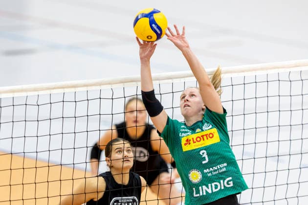 Testspiel: Schwarz-Weiss Erfurt vs. VfB Suhl LOTTO Thüringen; Erfurt; 11.09.2026 Lara Nagels ( 3; VfB Suhl LOTTO Thüringen) gegen Alix de Micheli ( 15; Schwarz-Weiss Erfurt) Testspiel: Schwarz-Weiss Erfurt vs. VfB Suhl LOTTO Thüringen; Riethsporthalle Erfurt; 11.09.2026 Copyright: xBEAUTIFULxSPORTS Duehringx