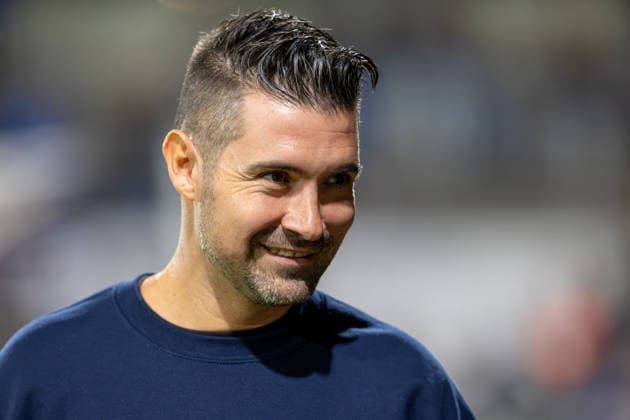Ein uebergluecklicher Alper Kayabunar, Cheftrainer (TSV 1860 Muenchen) nach dem 3:0, TSV 1860 Muenchen vs. TSV Schwaben Augsburg, Fussball, Regionalliga Bayern, 8. Spieltag, 11.09.2026 DFB regulations prohibit any use of photographs as image sequences and or quasi-video Muenchen Bayern Deutschland