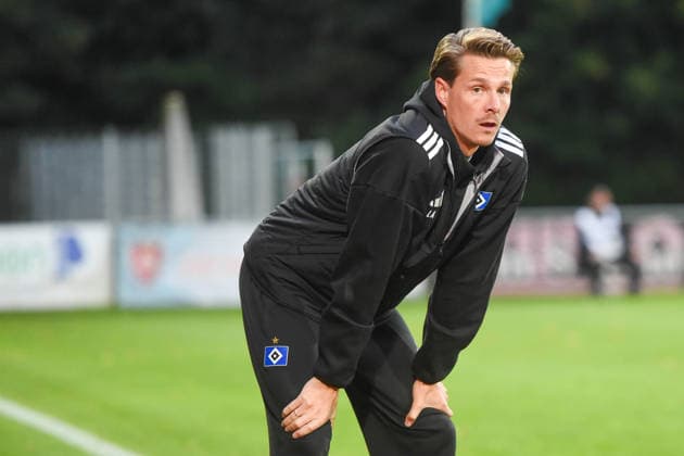Fußball I Herren I Saison 2026-2027 I Regionalliga Nord I 8. Spieltag I SC Weiche Flensburg 08 - Hamburger SV II I 11.09.2026 Lukas Anderer (Trainer, Hamburger SV II) Copyright: xLobeca JanxKirschnerx