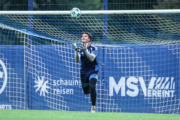 Fussball, 3.Liga Saison 2026 2027 Training MSV Duisburg 11.09.2026, Trainingsgelände MSV Duisburg Laurenz Jennissen (MSV Duisburg, 21) Duisburg Trainingsgelände MSV Duisburg Nordrhein-Westfalen Deutschland