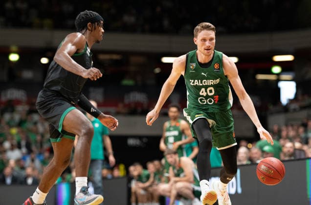 Marius Grigonis for Zalgiris Kaunas during the London Lions Invitational match between Zalgiris Kaunas and Slask Wroclaw foe the third place playoffs at the Copper Box Arena, London, United Kingdom on 11 September 2026. Copyright: xPhilxHutchinsonx 45390073