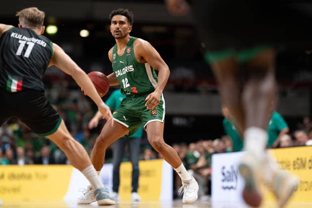 Maodo Lo for Zalgiris Kaunas during the London Lions Invitational match between Zalgiris Kaunas and Slask Wroclaw foe the third place playoffs at the Copper Box Arena, London, United Kingdom on 11 September 2026. Copyright: xPhilxHutchinsonx 45390081