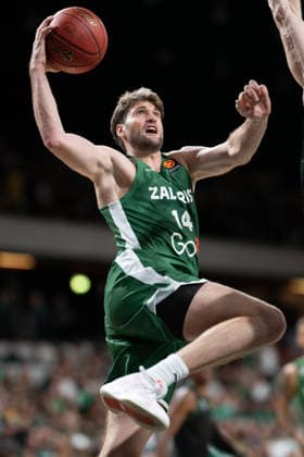 Dustin Sleva for Zalgiris Kaunas during the London Lions Invitational match between Zalgiris Kaunas and Slask Wroclaw foe the third place playoffs at the Copper Box Arena, London, United Kingdom on 11 September 2026. Copyright: xPhilxHutchinsonx 45390093