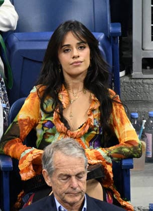 Camila Cabello is seen watching Ben Shelton play Frances Tiafoe in the Men s Semifinal on Arthur Ashe Stadium at the 2026 US Open Tennis Championship at the USTA Billie Jean King National Tennis Center in New York City on Friday, September 11, 2026.  NYP20260911933 LARRYxMARANO