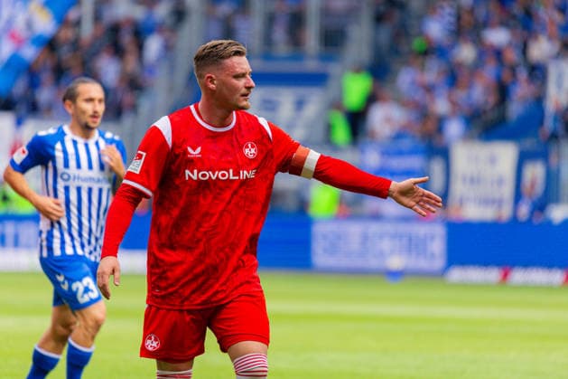 Deutschland: 2.Bundesliga, Saison 2026 2027, 12.09.2026, 5. Spieltag,1.FC Magdeburg vs 1. FC Kaiserslautern, Avnet Arena : Marlon Ritter (1. FC Kaiserslautern, 7) Geste, Gestik, Emotion *** Germany 2. Bundesliga, 2026–2027 Season, September 12, 2026, Matchday 5, 1. FC Magdeburg vs. 1. FC Kaiserslautern, Avnet Arena Marlon Ritter 1. FC Kaiserslautern, 7 Gestures, Body Language, Emotion Copyright: xMichellexLukax