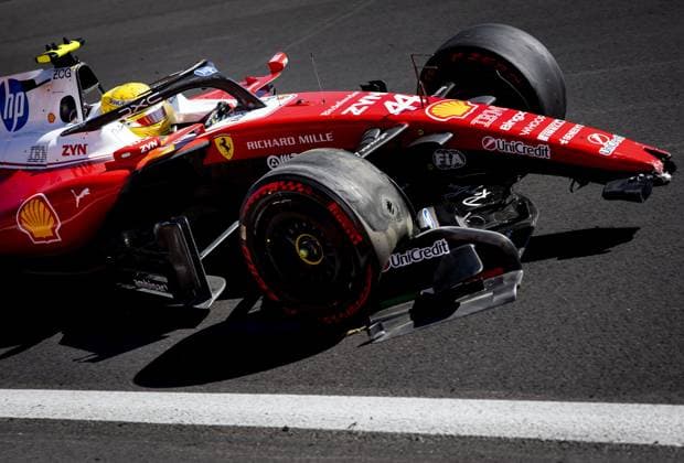 MADRID - Lewis Hamilton (Ferrari) continues with damage during the 3rd free practice session at the new Madring circuit ahead of the Spanish Grand Prix. SEM VAN DER WAL ANP xVIxANPxSportx xxANPxIVx 568276193 originalFilename: 568276193.jpg