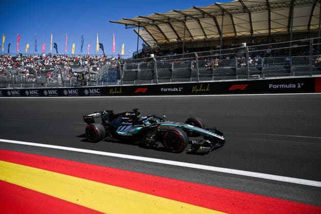 F1 - SPANISH GRAND PRIX 2026 63 RUSSELL George (gbr), Mercedes AMG F1 Team W17, action during the 2026 Formula 1 Spanish Grand Prix, 14th round of the 2026 Formula One World Championship, WM, Weltmeisterschaft from September 11 to 13, 2026 on the Madring, in Madrid, Spain -  Copyright: xALBERTOxVIMERCATIx