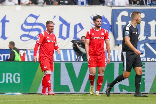 12.09.2026, xgox, Fussball - 2.Bundesliga 1.FC Magdeburg - 1.FC Kaiserslautern emspor, v.l. Marlon Ritter (Kaiserslautern, 7), Semih Sahin (Kaiserslautern, 8) enttaeuscht, schaut enttaeuscht, niedergeschlagen, disappointed (DFL DFB REGULATIONS PROHIBIT ANY USE OF PHOTOGRAPHS as IMAGE SEQUENCES and or QUASI-VIDEO) Magdeburg *** September 12, 2026, xgox, Soccer 2. Bundesliga: 1. FC Magdeburg vs. 1. FC Kaiserslautern (emspor), from left: Marlon Ritter (Kaiserslautern), 7, Semih Sahin, Kaiserslautern, 8 looks disappointed, looks downcast, looks dejected, disappointed DFL DFB REGULATIONS PROHIBIT ANY USE OF PHOTOGRAPHS AS IMAGE SEQUENCES AND OR QUASI-VIDEO Magdeburg