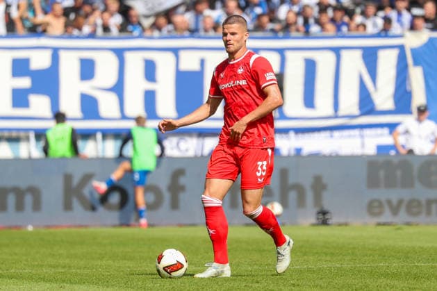 12.09.2026, xgox, Fussball - 2.Bundesliga 1.FC Magdeburg - 1.FC Kaiserslautern emspor, v.l. Jan Elvedi (Kaiserslautern, 33) Freisteller, Einzelbild, Ganzkoerper, single frame (DFL DFB REGULATIONS PROHIBIT ANY USE OF PHOTOGRAPHS as IMAGE SEQUENCES and or QUASI-VIDEO) Magdeburg *** September 12, 2026, xgox, Soccer, 2. Bundesliga, 1. FC Magdeburg vs. 1. FC Kaiserslautern, emspor, from left: Jan Elvedi (Kaiserslautern), 33, cropped, single frame, Full-body, single frame. DFL and DFB regulations prohibit any use of photographs as image sequences and or quasi-video. Magdeburg