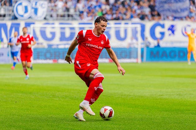 Deutschland: 2.Bundesliga, Saison 2026 2027, 12.09.2026, 5. Spieltag,1.FC Magdeburg vs 1. FC Kaiserslautern, Avnet Arena : Erencan Yardimci (1. FC Kaiserslautern, 17) am Ball *** Germany 2. Bundesliga, 2026–2027 Season, September 12, 2026, Matchday 5, 1. FC Magdeburg vs. 1. FC Kaiserslautern, Avnet Arena, Erencan Yardimci (1. FC Kaiserslautern), 17 on the ball Copyright: xMichellexLukax
