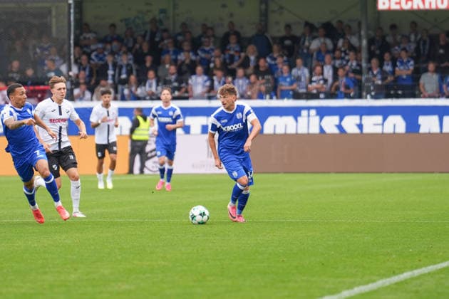 Deutschland: Fussball, 3. Liga, 5. Spieltag, Sportclub Arena Verl, SC Verl vs. SV Meppen: Thorben Deters (SV Meppen, 14) Copyright: xMichelxWittex
