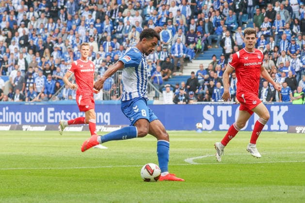 12.09.2026, xgox, Fussball - 2.Bundesliga 1.FC Magdeburg - 1.FC Kaiserslautern emspor, v.l. Tor zum 3:0 durch Emmanuel Iyoha (Magdeburg, 8) (DFL DFB REGULATIONS PROHIBIT ANY USE OF PHOTOGRAPHS as IMAGE SEQUENCES and or QUASI-VIDEO) Magdeburg *** September 12, 2026, xgox, Soccer, 2. Bundesliga: 1. FC Magdeburg vs. 1. FC Kaiserslautern (emspor), from left: Goal making it 3–0 by Emmanuel Iyoha (Magdeburg), 8 DFL and DFB regulations prohibit any use of photographs as image sequences and or quasi-video. Magdeburg