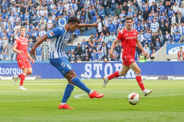 12.09.2026, xgox, Fussball - 2.Bundesliga 1.FC Magdeburg - 1.FC Kaiserslautern emspor, v.l. Tor zum 3:0 durch Emmanuel Iyoha (Magdeburg, 8) (DFL DFB REGULATIONS PROHIBIT ANY USE OF PHOTOGRAPHS as IMAGE SEQUENCES and or QUASI-VIDEO) Magdeburg *** September 12, 2026, xgox, Soccer, 2. Bundesliga: 1. FC Magdeburg vs. 1. FC Kaiserslautern (emspor), from left: Goal making it 3–0 by Emmanuel Iyoha (Magdeburg), 8 DFL and DFB regulations prohibit any use of photographs as image sequences and or quasi-video. Magdeburg